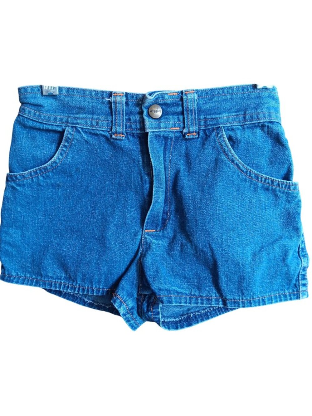 Wiggles True Vintage 80's Girls 7 23W Denim High-Waisted Casual Shorts Disco